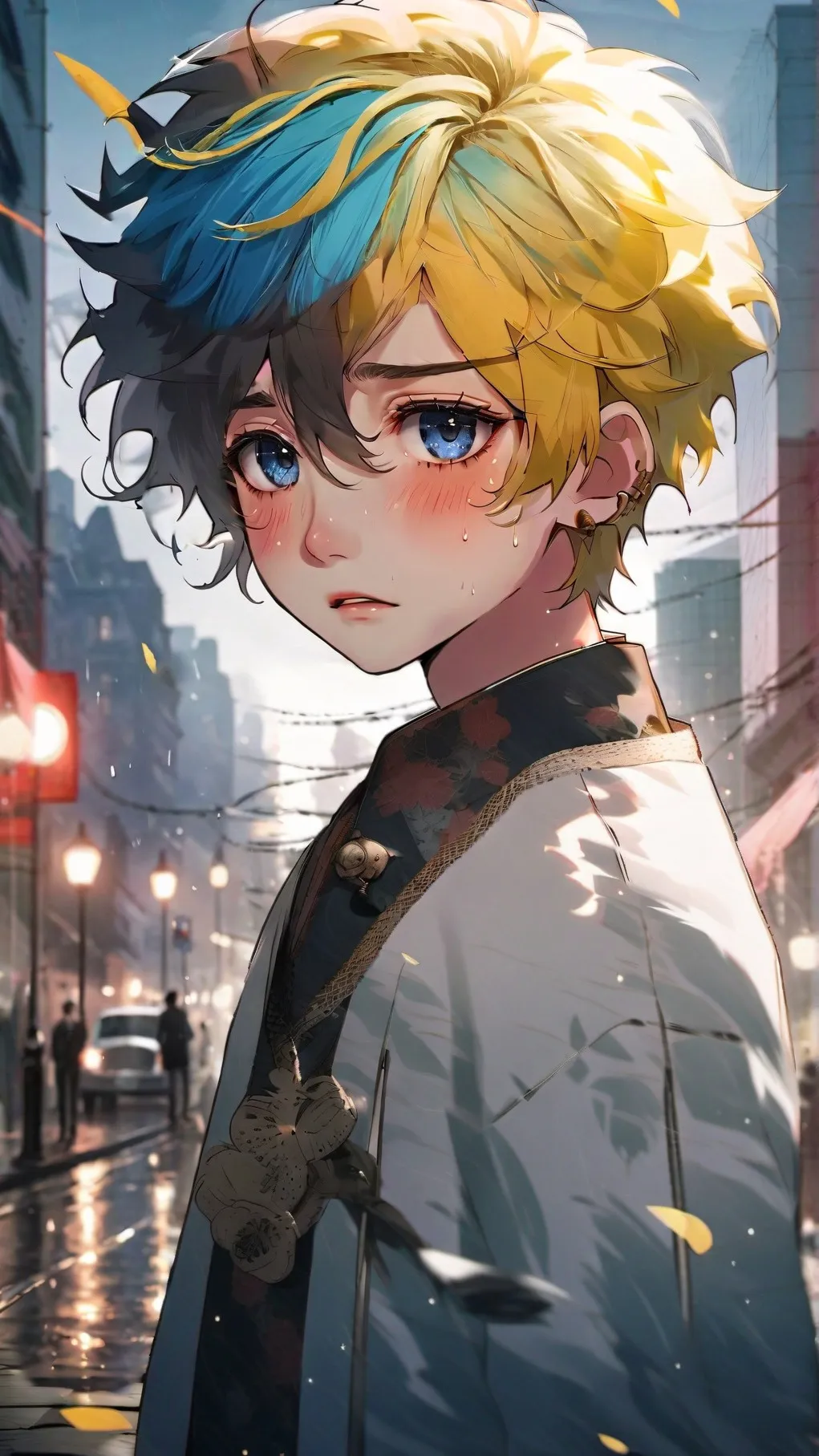 ai character: Yellow background