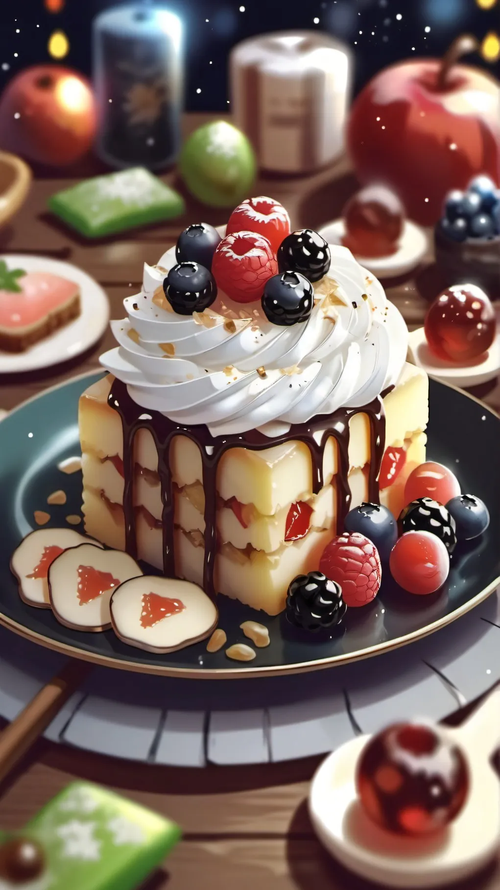 ai character: fruitcake fight background