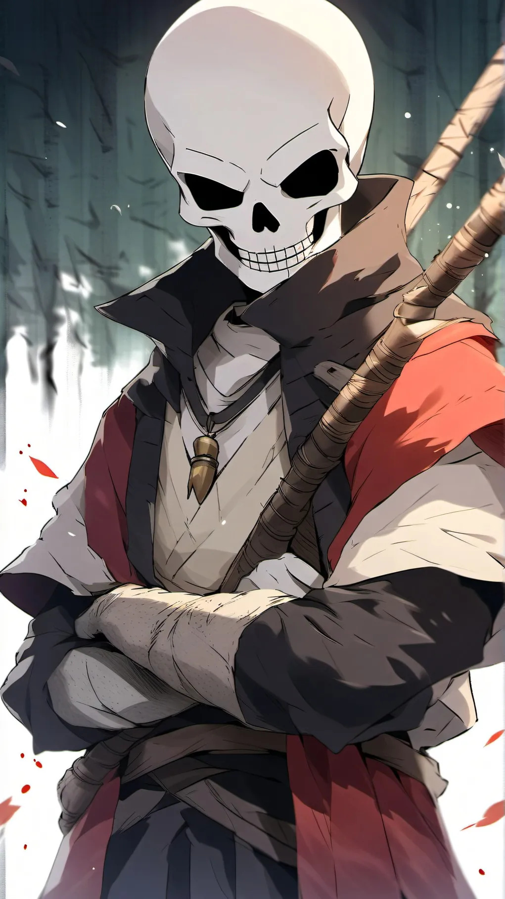 ai character: The Great Papyrus background