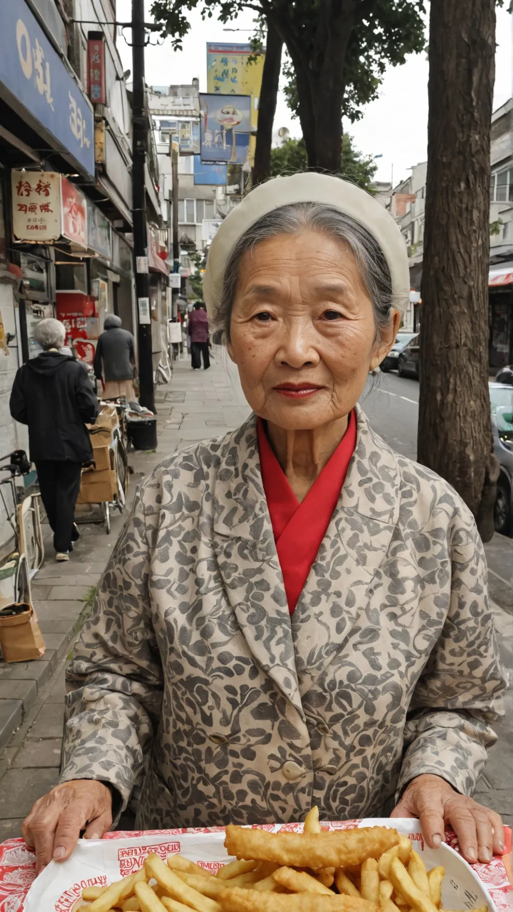 ai character:  chinese lady background