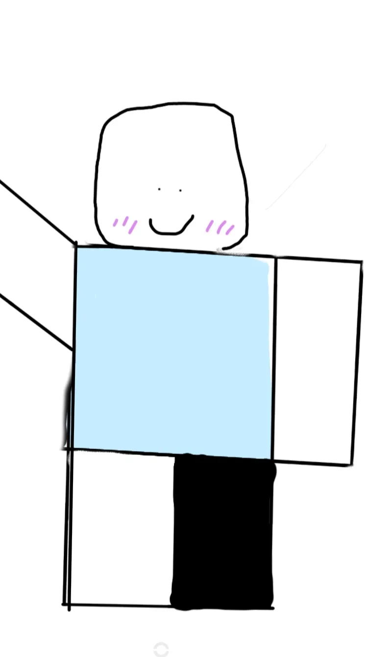 ai character: Me in Roblox background