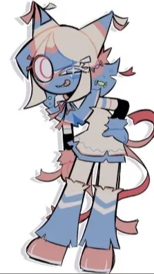 ai character: YATTA 💙💛🩷 background