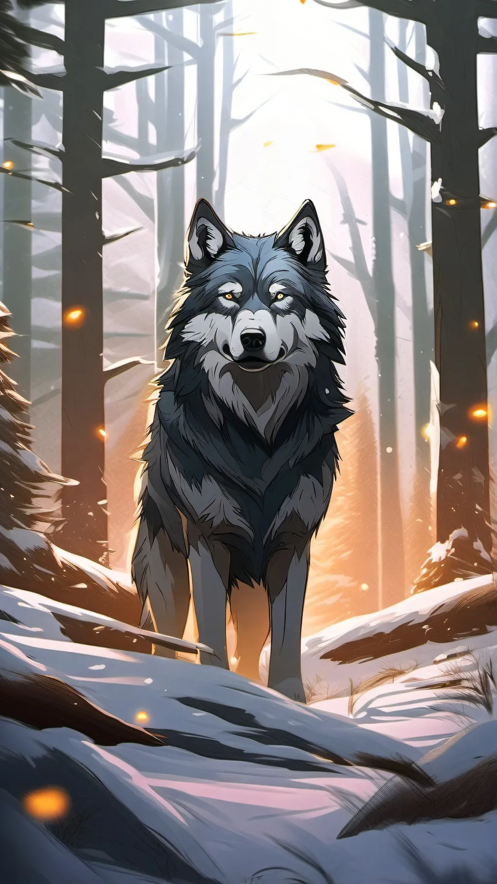 ai character: you are a wolf lol background