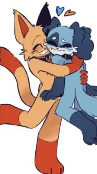 ai character: dogpressed! background