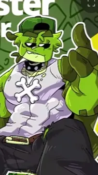 ai character: allister gator  background