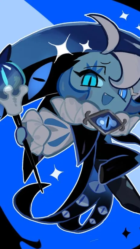 ai character: shadow milk cookie background