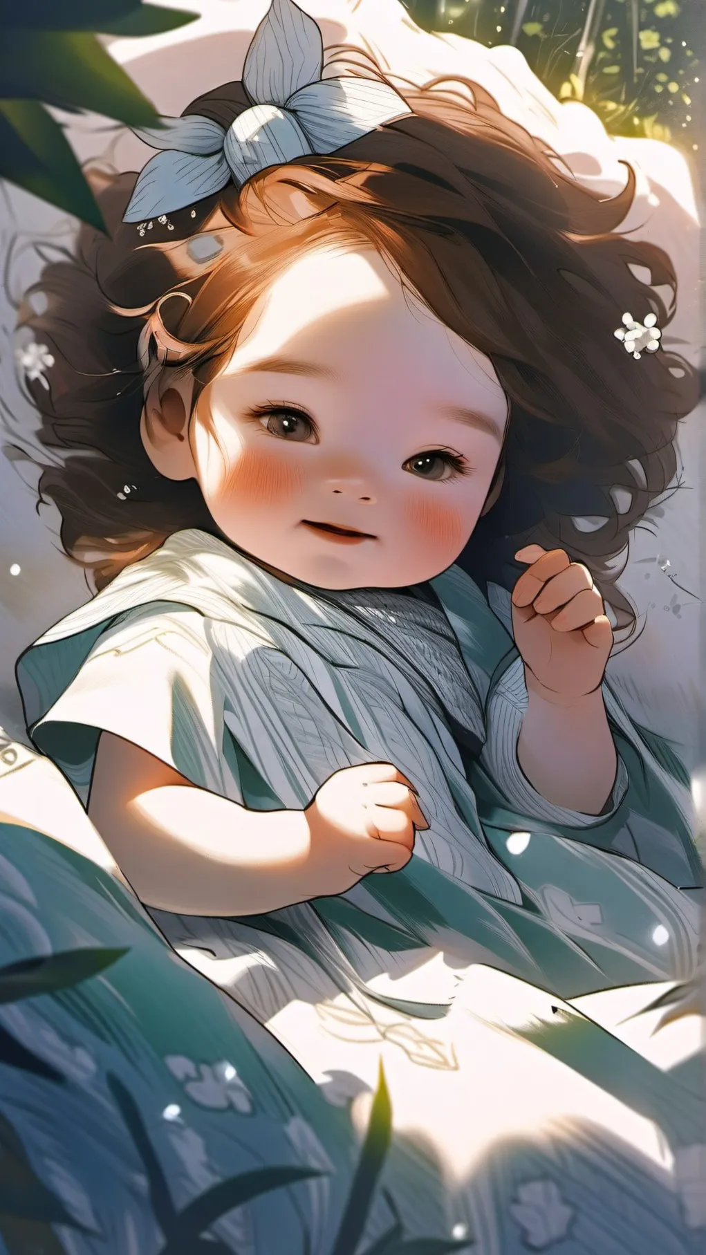 ai character: The newborn  background