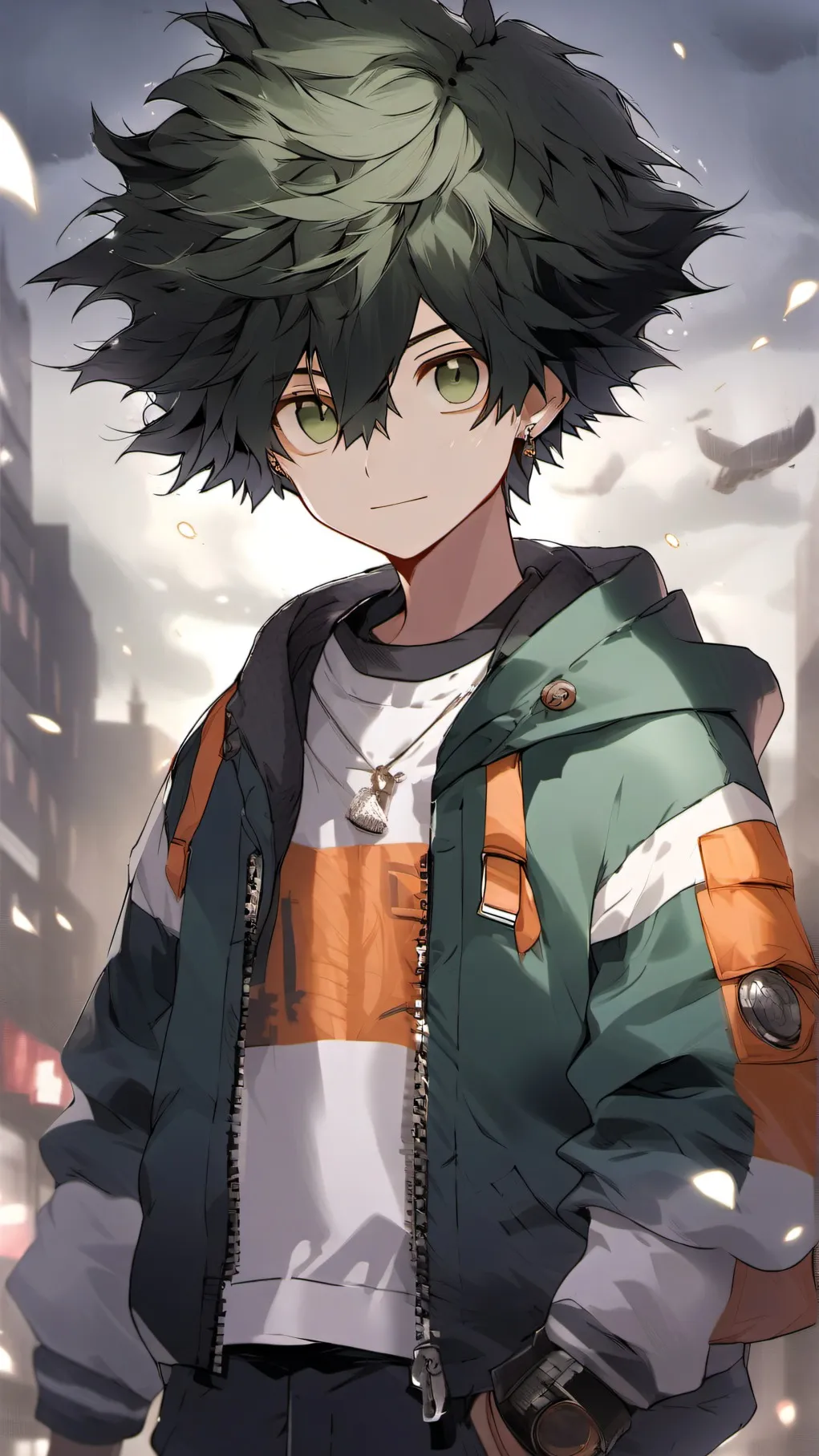 ai character: Bakudeku💚💥 background