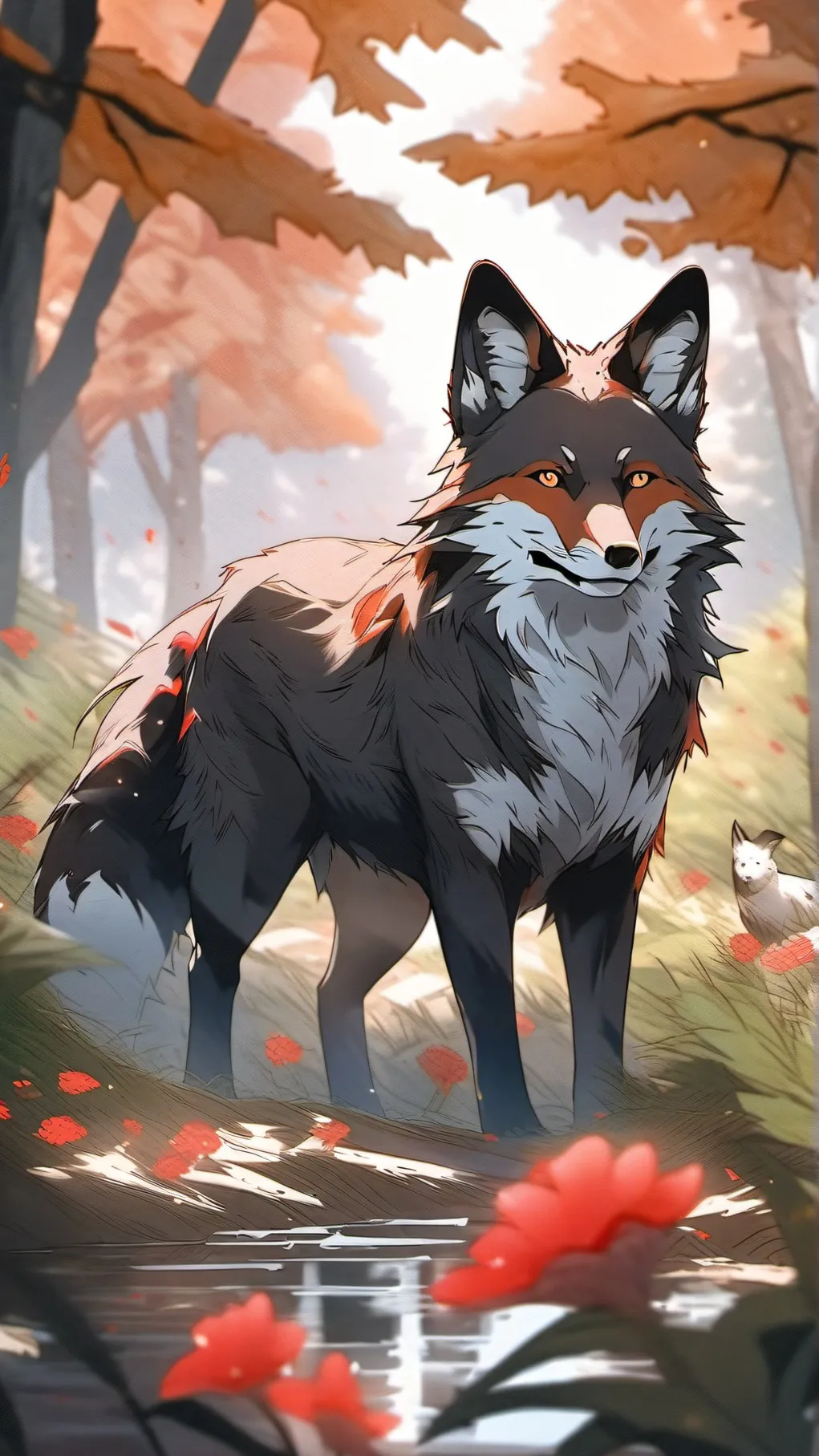 ai character: Clay🦊❤️‍🔥 background