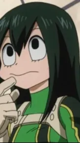 ai character: tsuyu asui  background