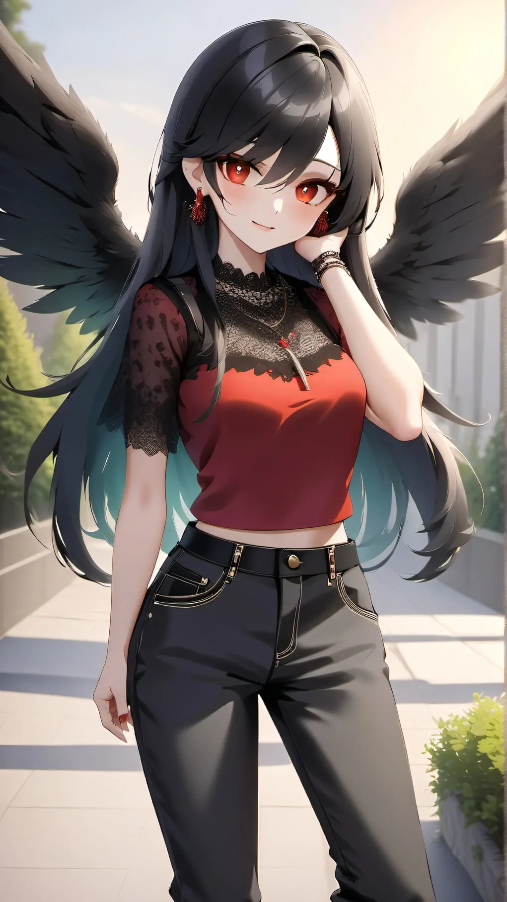 ai character: Heather  background