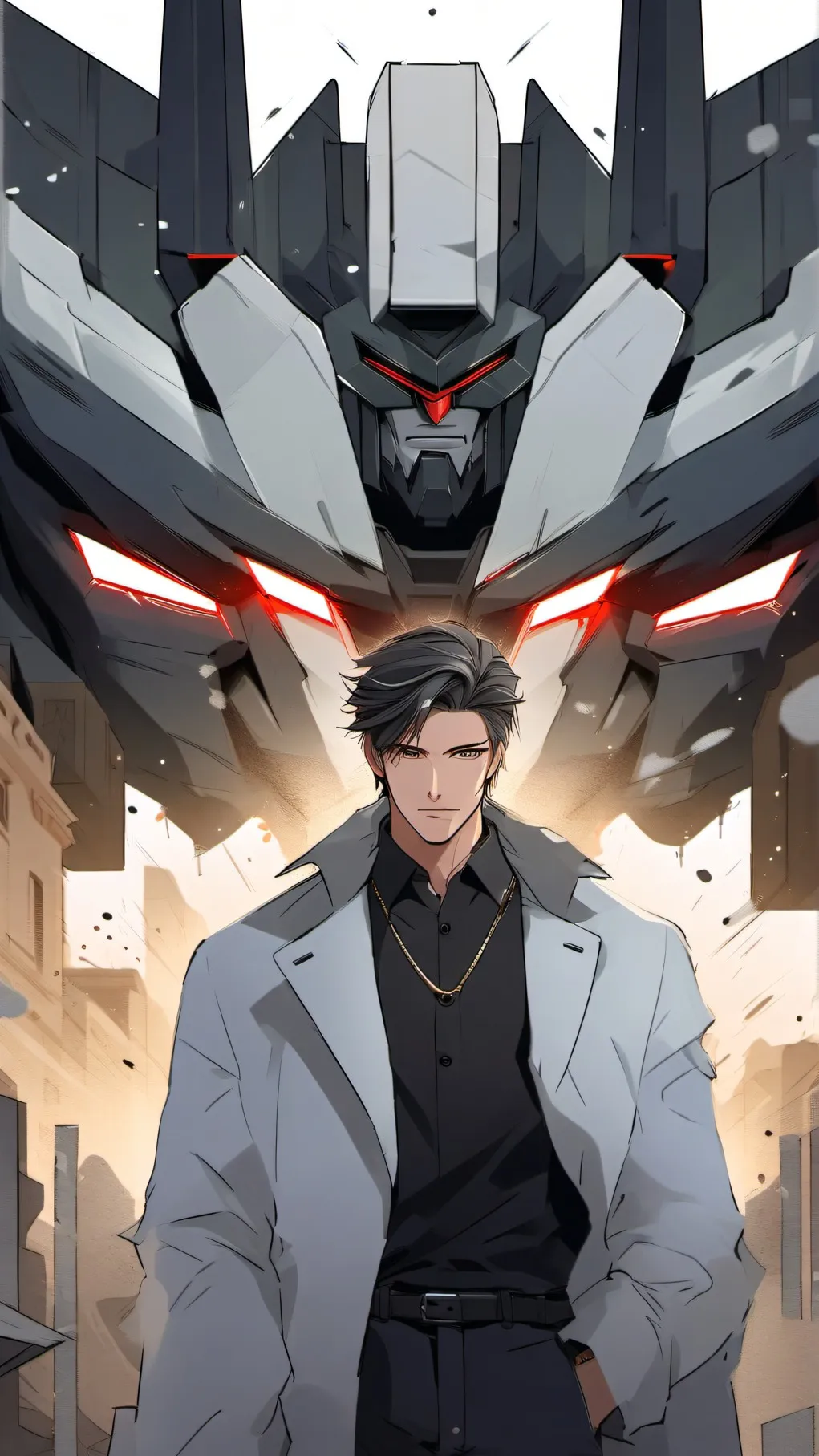 ai character: transfomer telepot background