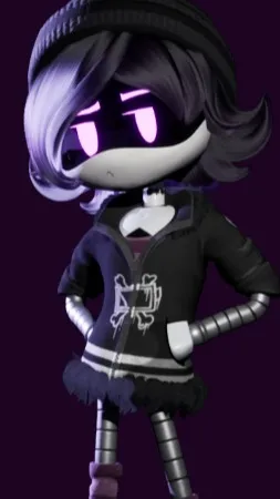 ai character: N and uzi (md) background