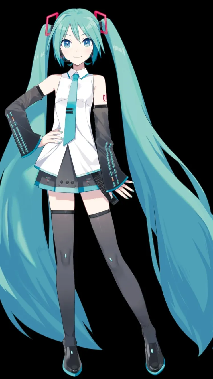 ai character: Miku background