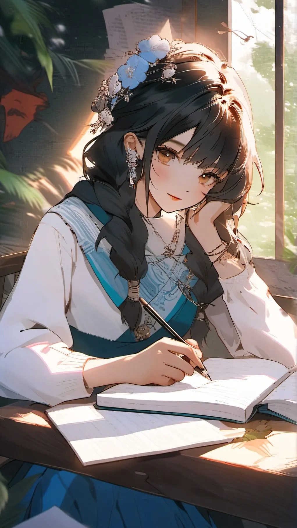 ai character: homework helper background