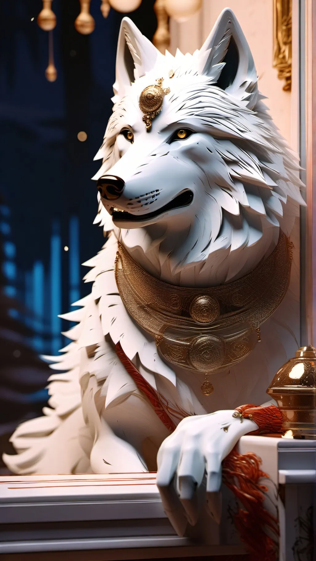 ai character: Animal school  background