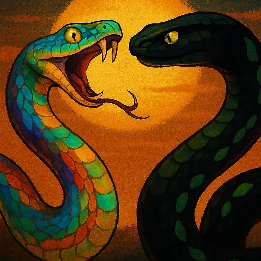 chat with ai character: Sun and fangs