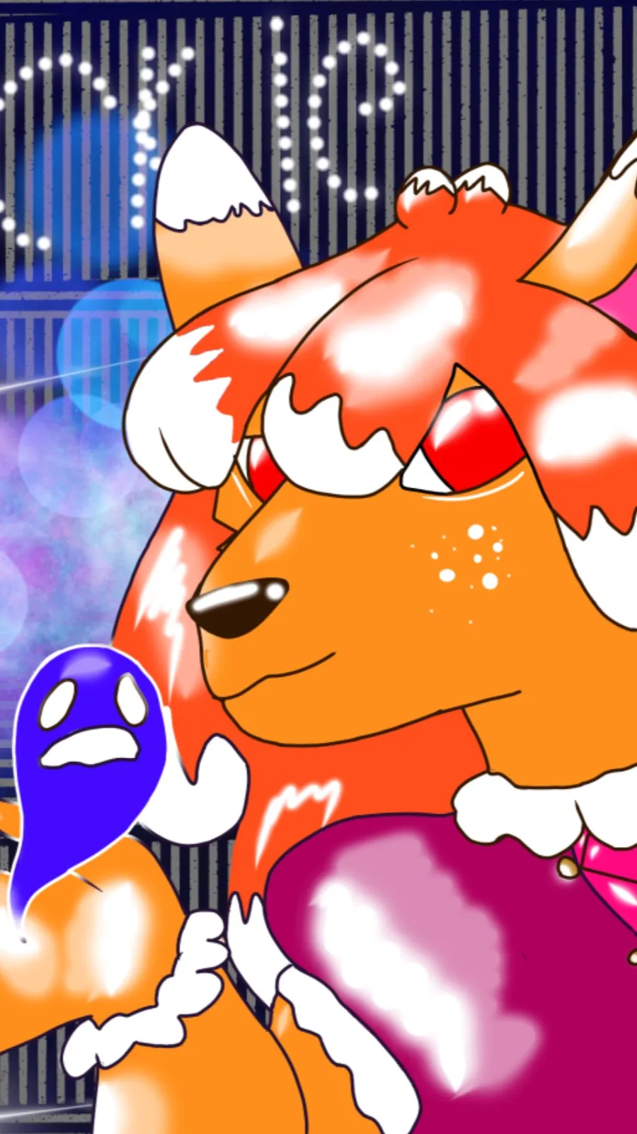 ai character: Nicki my oc Hazbin background