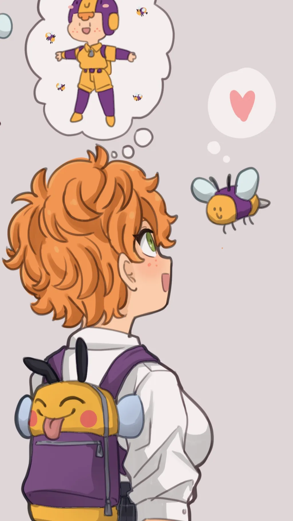 ai character: Bea 🐝 Brawl Stars background