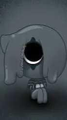 ai character: mini blot :3 background