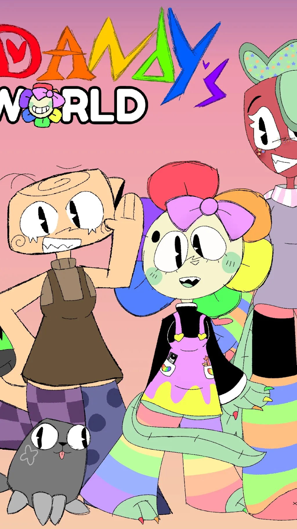 ai character: dandys world background