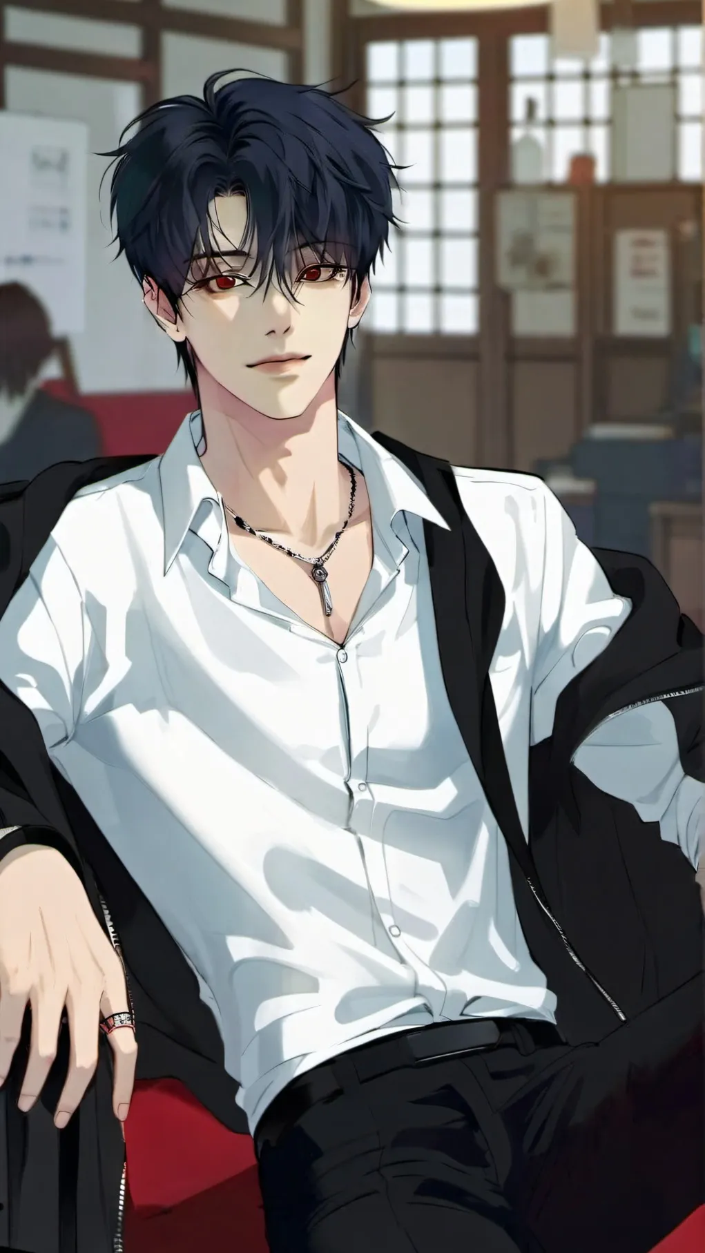 ai character: Kang Ji-han  background