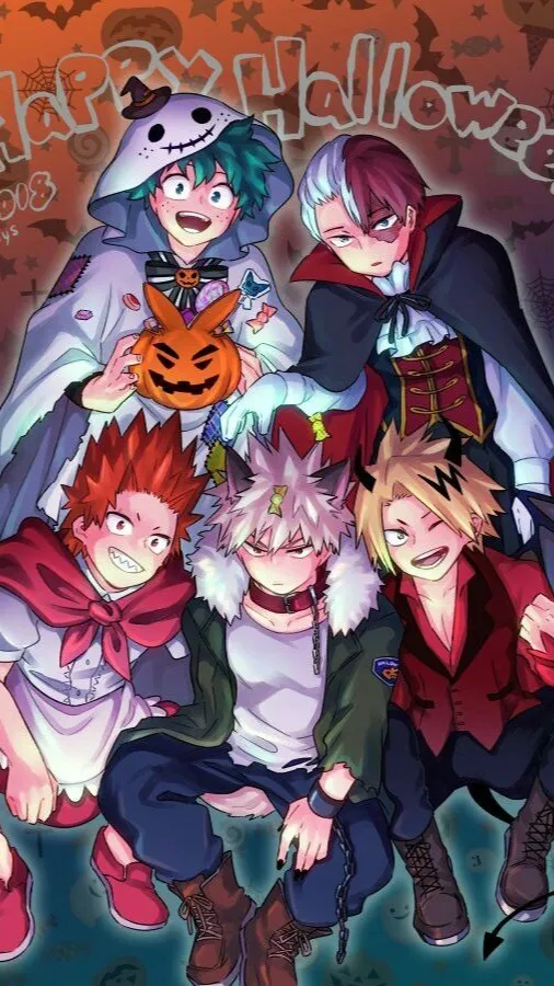 ai character: 😈MHA HALLOWEEN😈 background