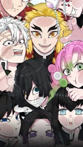 ai character: Kny swap clothes|| background