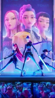 ai character: Kpop Demon Hunters background