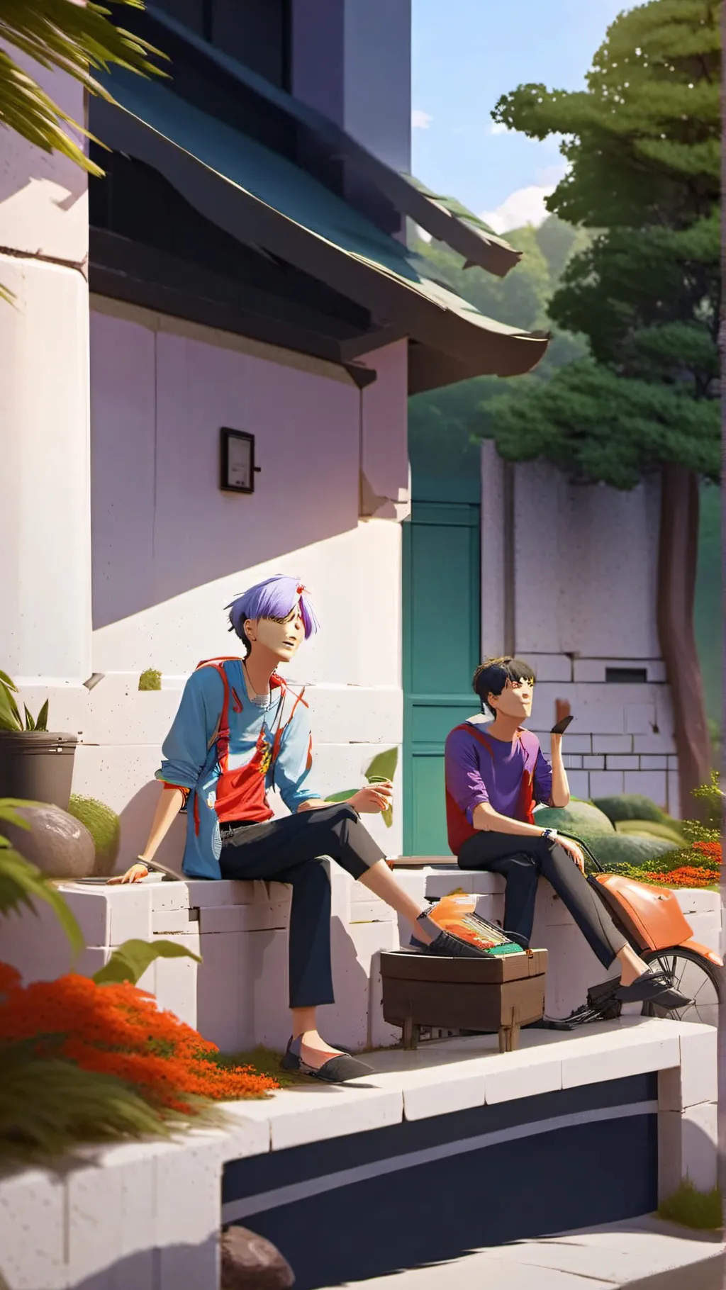 ai character: Saja group background