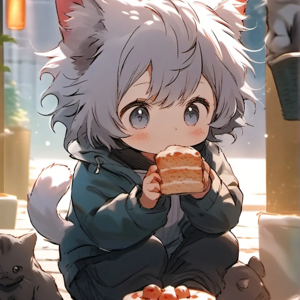 chat with ai character: Grayly kitten