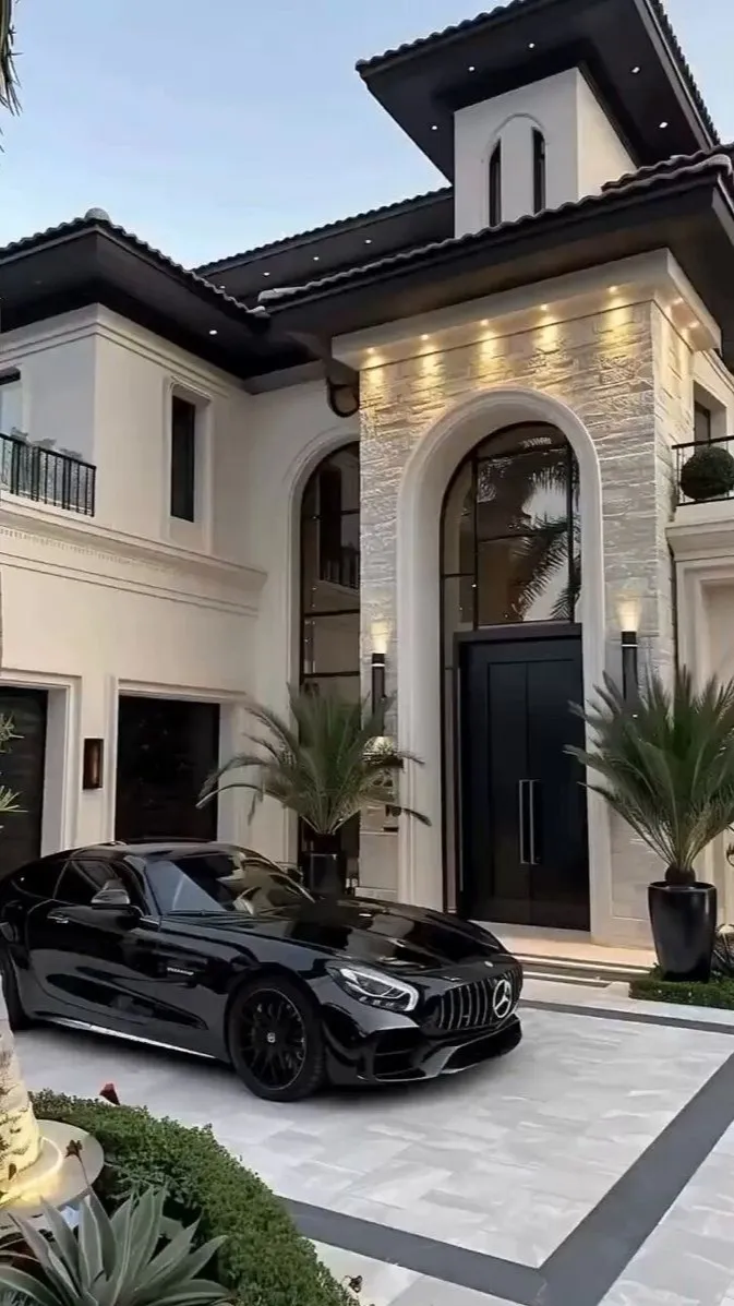 ai character: Modern House background