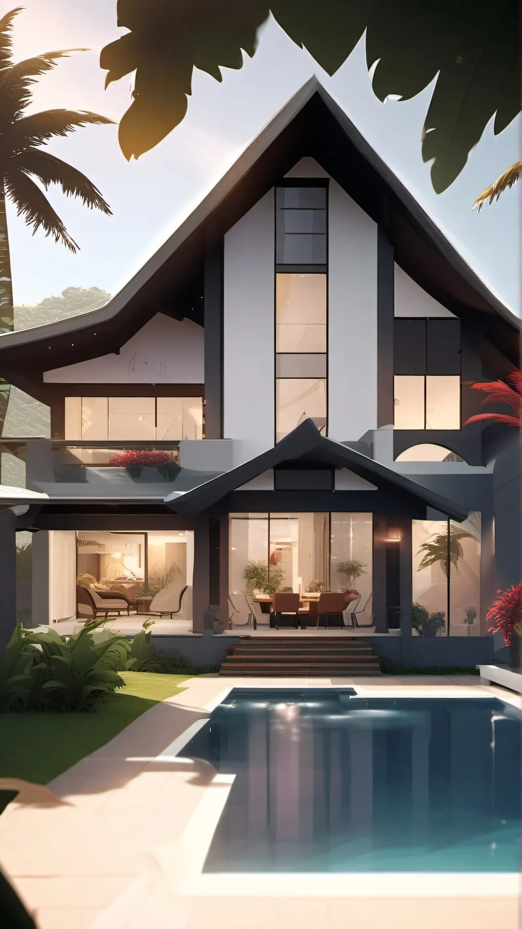 ai character: Hawaiian Family RP background