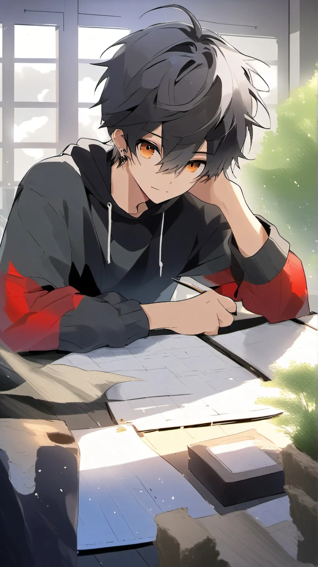 ai character: roommate Zack background