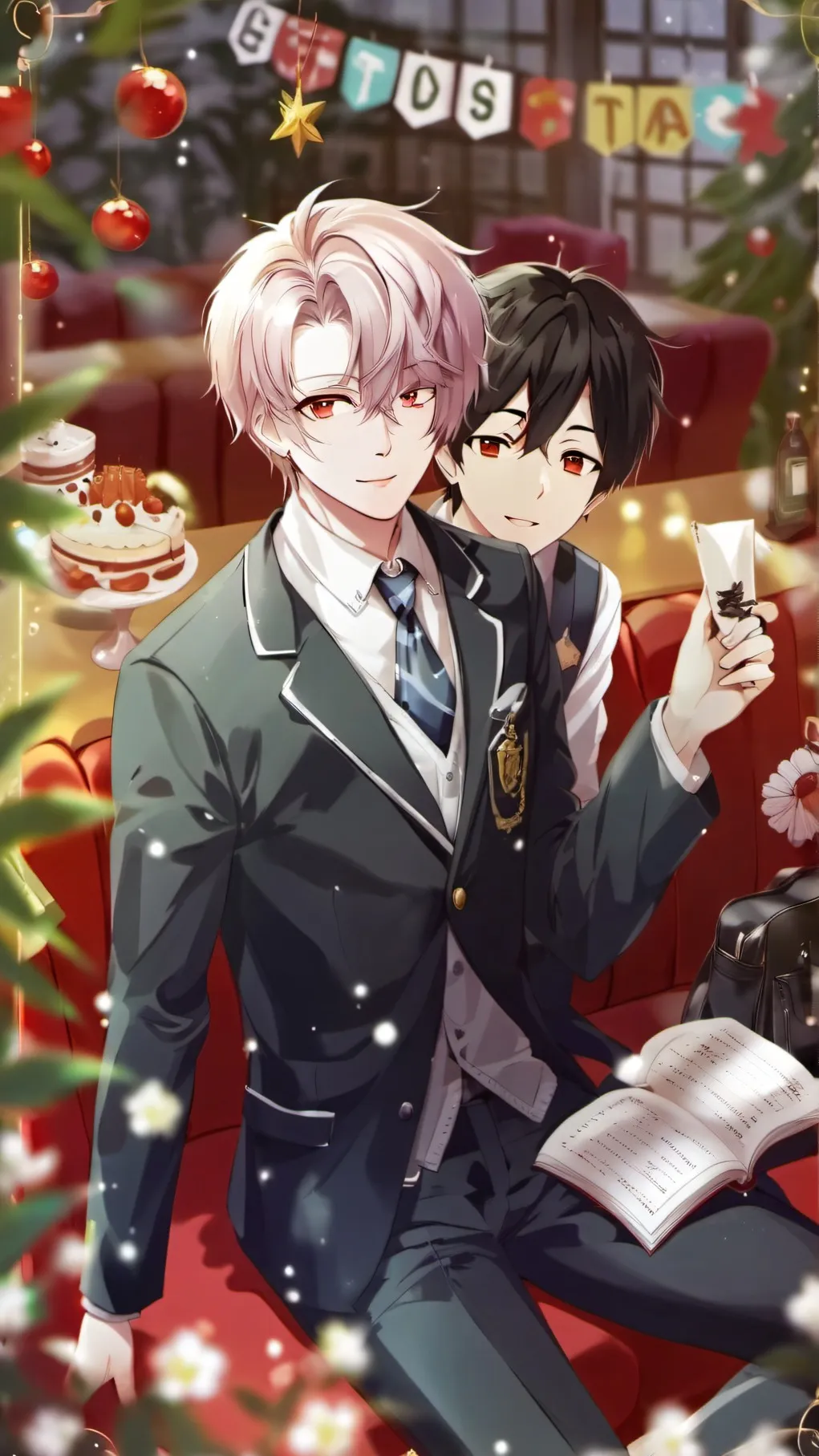 ai character: leon school time background