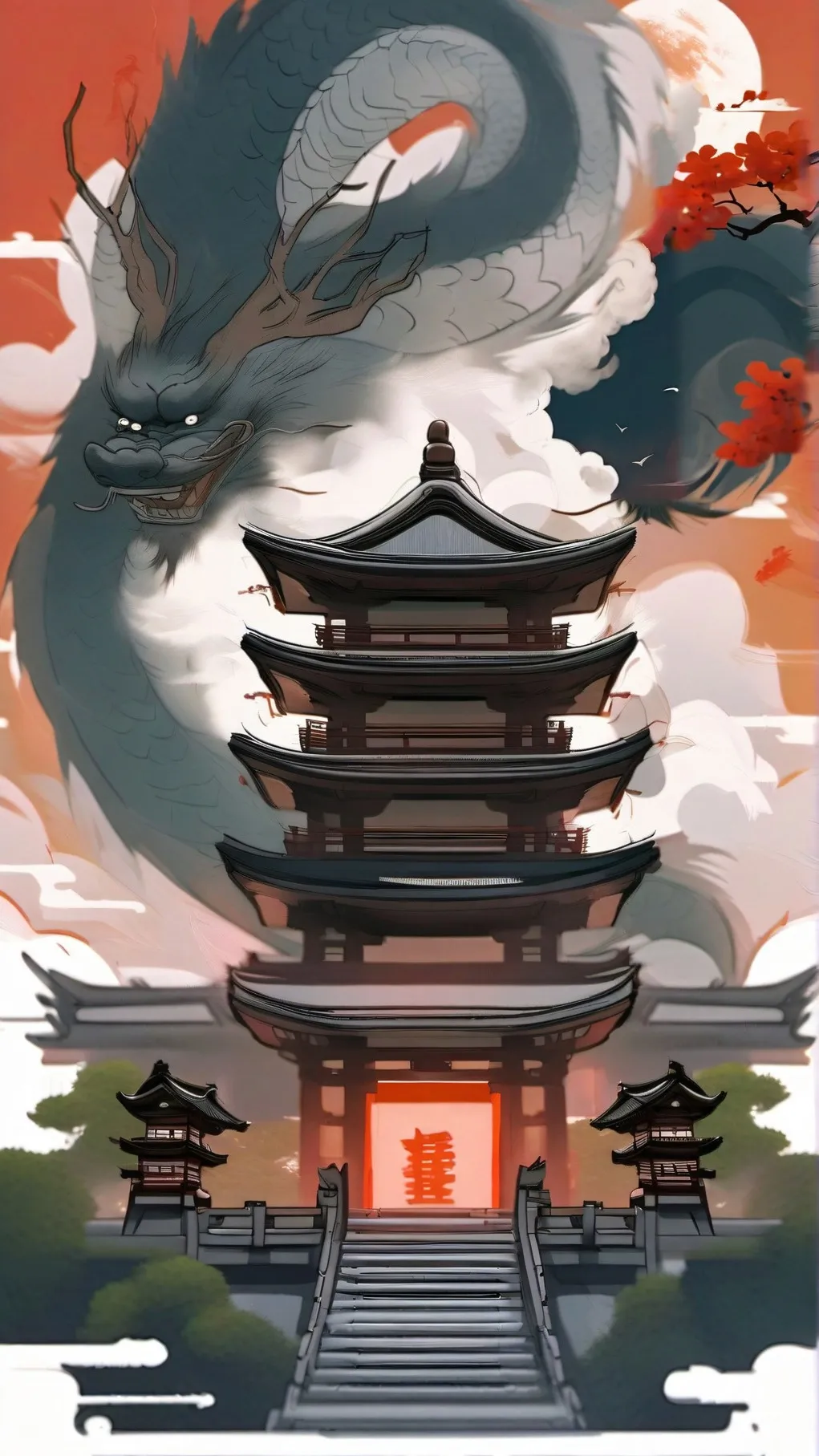 ai character: 不朽龙 background