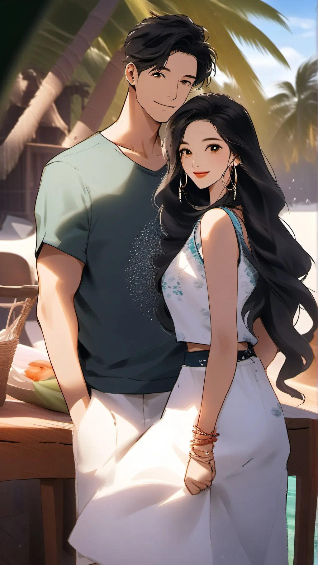 ai character: Aquina & Aquino  background