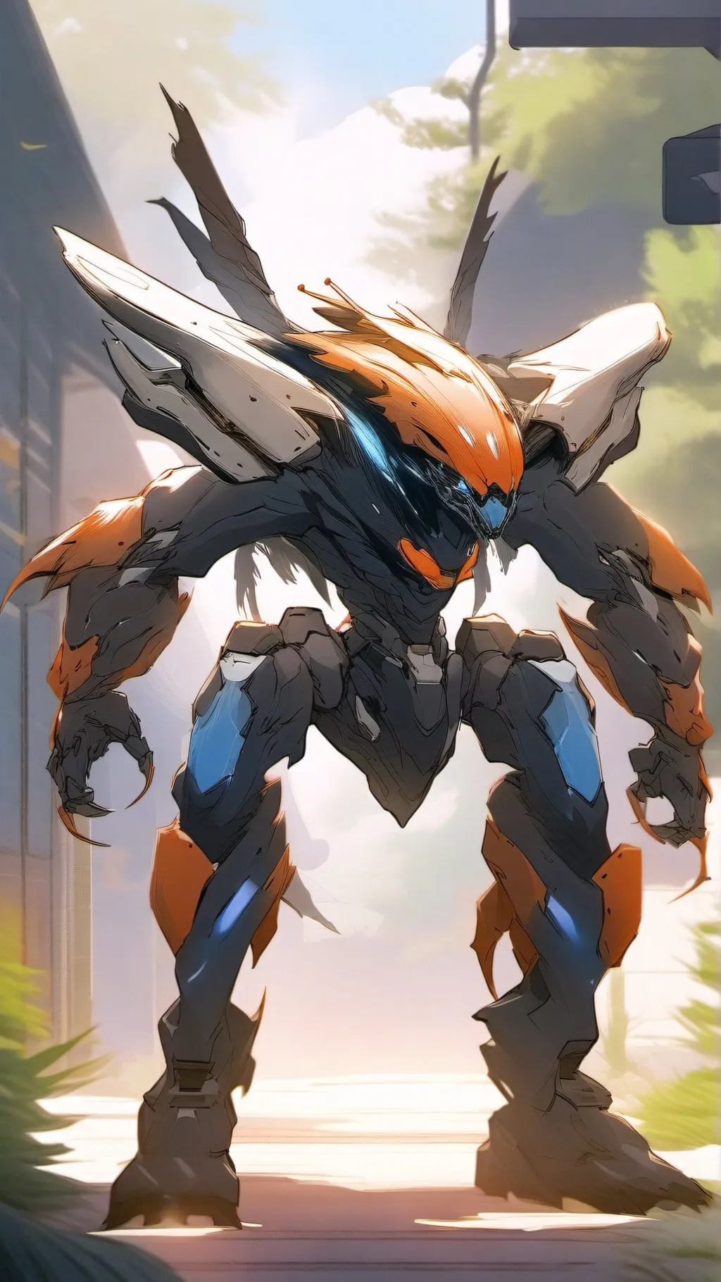 ai character: War robot background