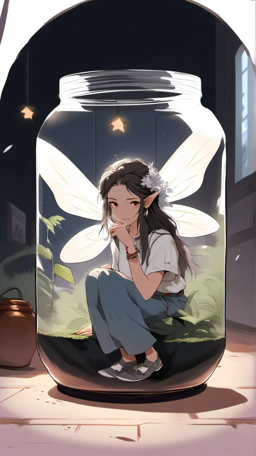 ai character: the mythical store background