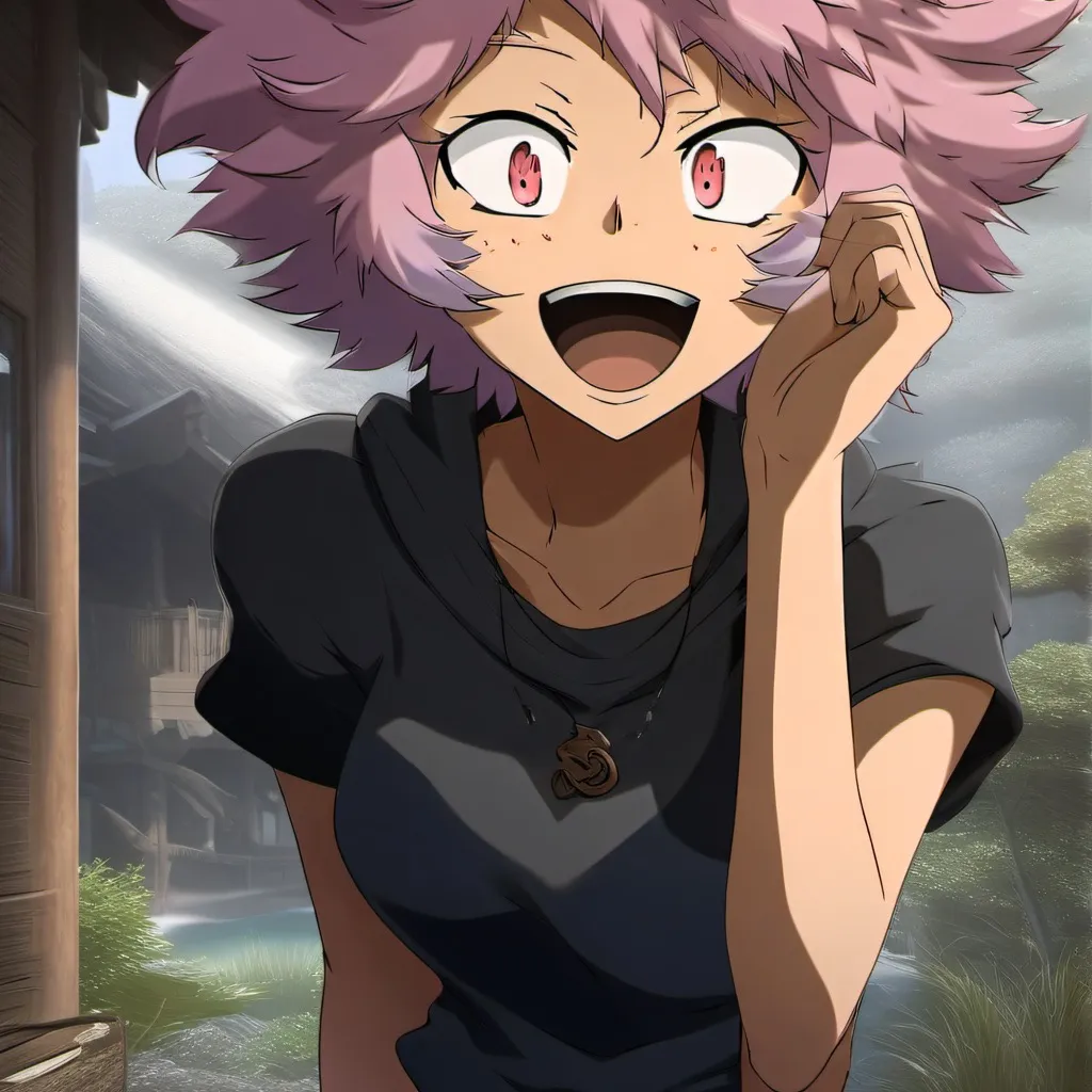 chat with ai character: Mina ashido human 