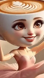 ai character: ballerira capcina  background