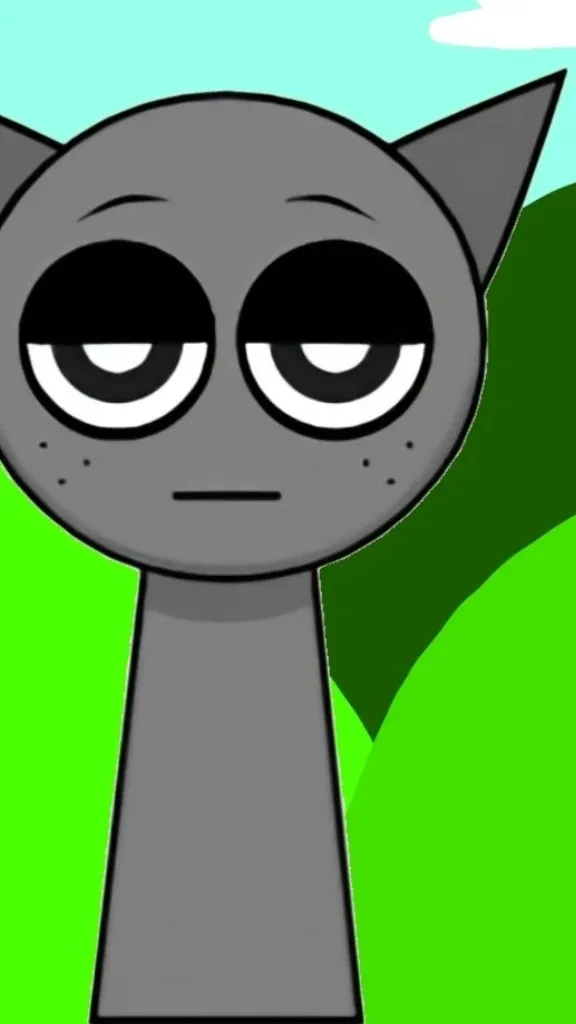 ai character: gray  background