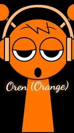 ai character: sprunki oren background