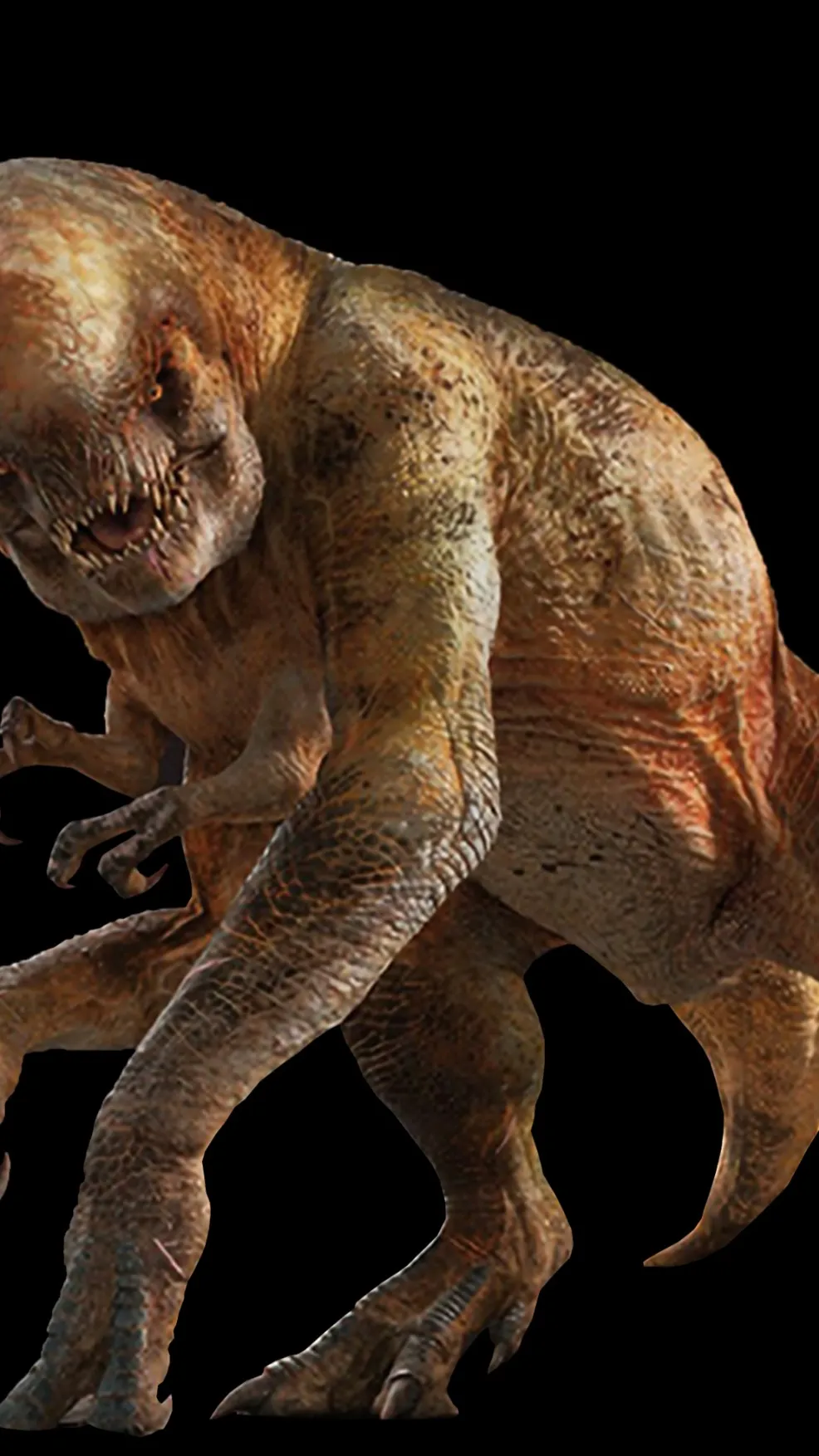 ai character: d rex from jw4 background