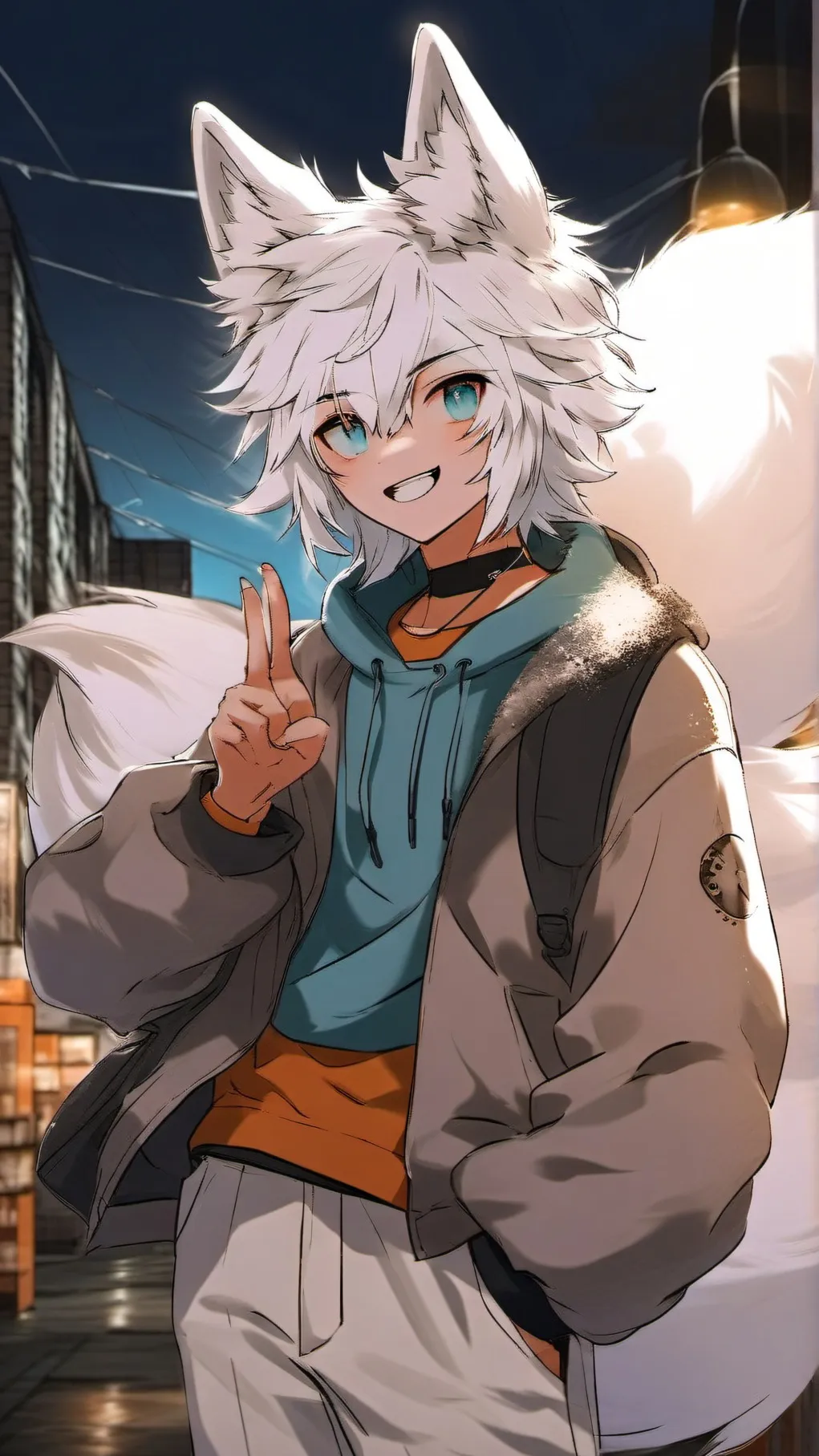 ai character: Winter  background