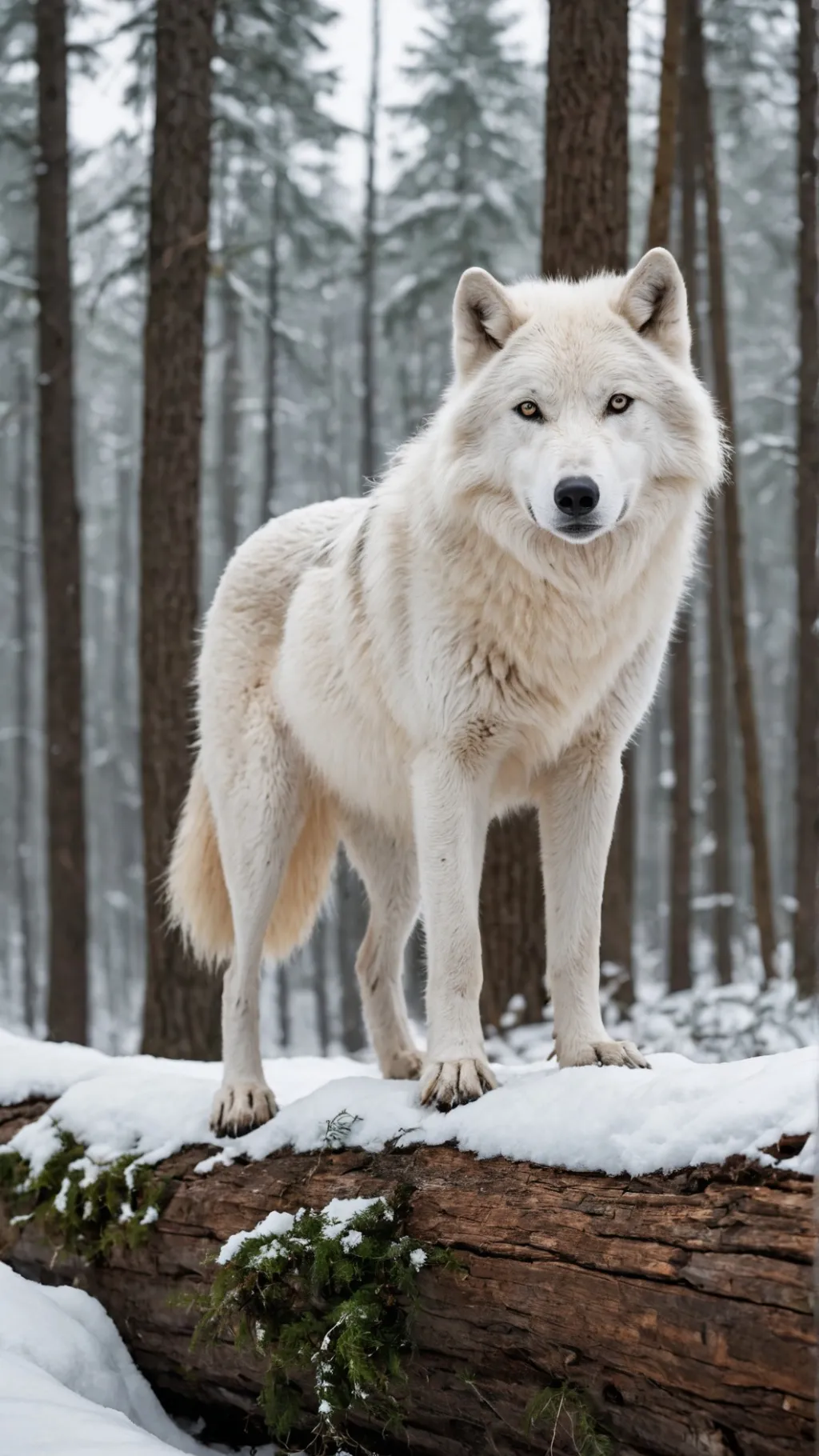 ai character: The frost wolf background