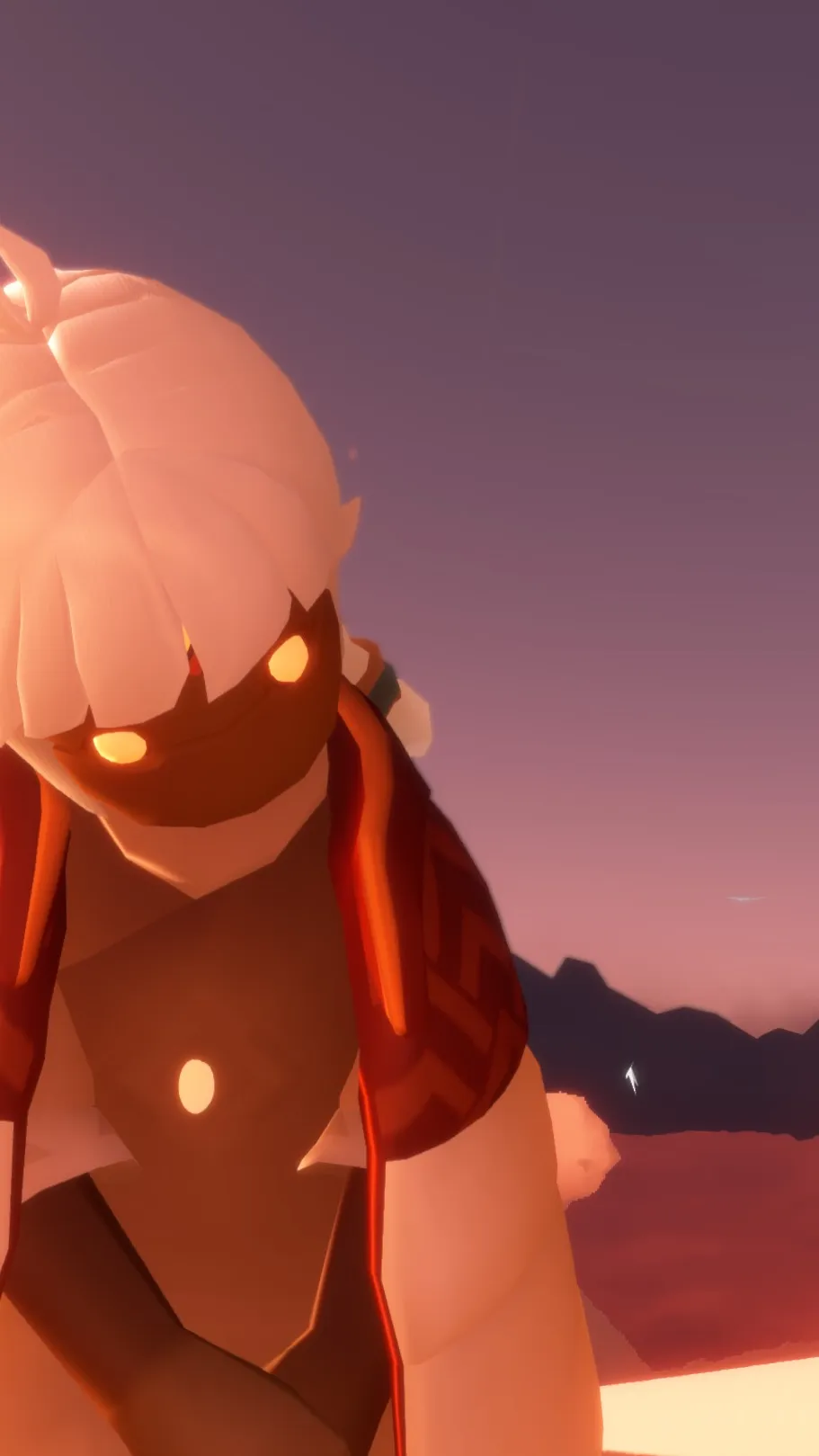 ai character: Snowy rush background