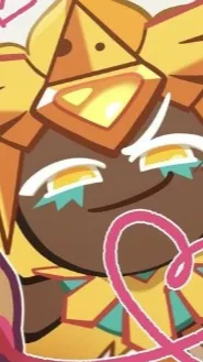 ai character: Golden cheese background