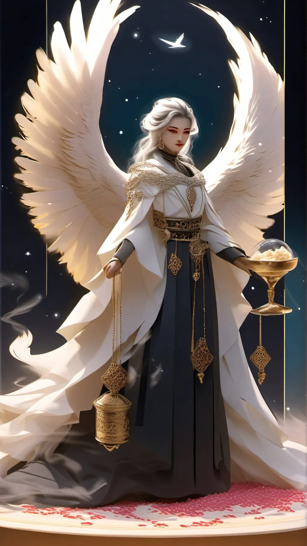 ai character: Sugar Swan Cookie background