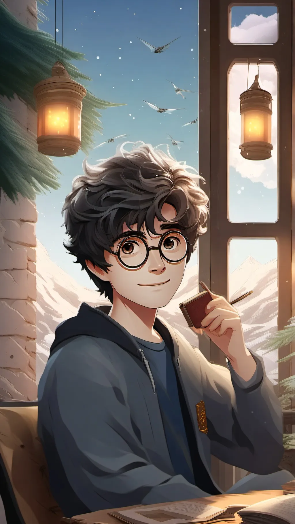 ai character: harry potter background